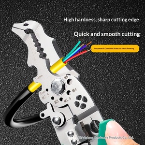 Dénudeur de fils multifonction industriel professionnel en acier inoxydable pour électriciens, coupe-câbles de qualité industrielle, vente en gros - Product Image 3