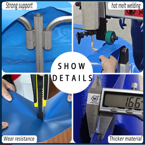 ถังเพาะเลี้ยงปลาแบบพับได้เหนือพื้นดิน 3*2*1 เมตร ทำจาก PVC สำหรับเลี้ยง<span class=keywords><strong>ปลา</strong></span>แบบสี่เหลี่ยม - Product Image 5