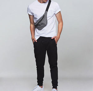 Sac banane en polyester imperméable personnalisé avec logo en gros, sac de sport pour la course à pied, sac bandoulière pour les activités de plein air - Product Image 3