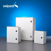 الألياف الزجاجية مربع SAIPWELL CE IP66 مقصورة مضادة للماء يتوقف SMC DMC البوليستر القطب حاوية يتم تركيبها على الحائط
