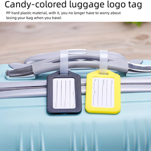 Étiquettes <span class=keywords><strong>de</strong></span> <span class=keywords><strong>bagages</strong></span> vierges à prix abordable pour voyage, personnalisables avec logo, en plastique, pour valises et <span class=keywords><strong>bagages</strong></span> - Product Image 5