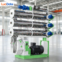 Granulateur d'aliments pour animaux 10-25 TPH à matrice annulaire, automatique PLC, pour usine d'aliments pour bétail et volailles, CE ISO