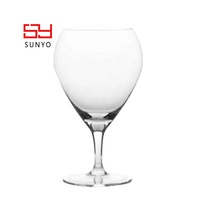 Verre à whisky en cristal transparent à tige courte, style simple et créatif, pour champagne et brandy, personnalisable avec logo de marque
