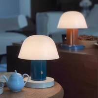 Lampe de table vintage nordique de luxe abordable pour chambre à coucher, décoration et ambiance salon, lampe champignon