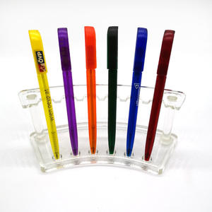 Bolígrafos de plástico con logotipo personalizado, bolígrafos simples y baratos con logotipo personalizado - Product Image 5