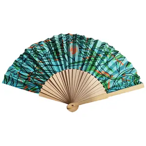 Advertising Printed Fan Customized Fan Folding Wooden Hand Fan