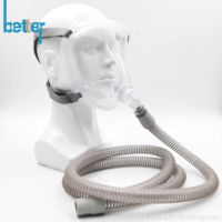 Masque CPAP universel de remplacement, confortable et adapté aux soins de santé, masque respiratoire élastomère pour l'apnée du sommeil, masque facial complet pour dormir