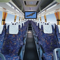 Pantalla de Techo para Automóvil con Reproductor de Video LCD HD de 22 Pulgadas, Android 10, USB, Monitor de Techo Abatible para Autobús, Avión y Tren, Venta al por Mayor ODM