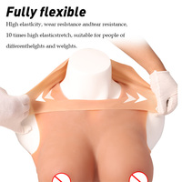 Poitrine en Silicone Réaliste Sexy, Fausses Poitres H-I-K pour Travestis, Drag Queens, Transgenres et Cosplay Homme-Femme