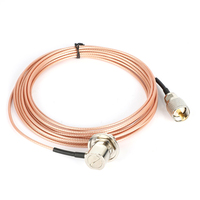 Yinitone SC-316 5M câble Coaxial RG-316 PL-259 SO-239 Extension faible perte pour câbles de Communication d'antenne d'autoradio Mobile