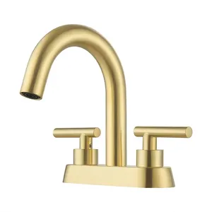 Bathroom Faucet Brass Gold Basin Cold And Hot Water Mixer Sink Tap Deck Mounted Temperature Adjustable Black Faucet