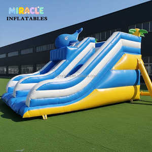 <span class=keywords><strong>Toboggan</strong></span> aquatique gonflable en PVC bleu commercial, facile à installer, pour enfants, <span class=keywords><strong>piscine</strong></span> extérieure - Product Image 5