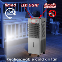 Nouveau petit climatiseur électrique portable avec LED et lampe anti-moustiques et glacière pour usage domestique, camping-car, garage, hôtel
