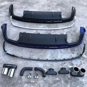 กันชนท้ายรถสีดำเงาด้านหลัง <span class=keywords><strong>Q5</strong></span> SQ5 Fy GLOSS ชุดตัวแยกริมฝีปากพร้อมปลายท่อไอเสียสำหรับ Audi <span class=keywords><strong>Q5</strong></span> SQ5 B9 2018-2025 - Product Image 3