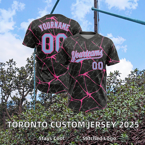 Maglia da Baseball Personalizzata 2025 Toronto Alternate 2 da Uomo, Ricamata con Logo Fronte/Retro, Nome Squadra e Numeri, Traspirante 100% - Product Image 2