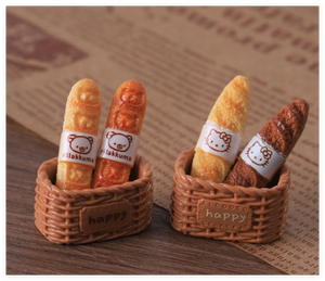 Miniature Realistiche in Resina di Cibo, Articoli Alimentari Cartoon per Tè del Mattino, Baguette Dolce da Ristorante, Cabochon Flatback per Fai da Te - Product Image 4