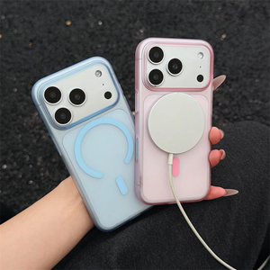 เคสใสกึ่งโปร่งแสงแบบแม่เหล็ก ผลิตจากพลาสติกแข็งบางเฉียบ สำหรับ iPhone 17 Pro, 17 Air, 16e, 15, 14, 13, 12 Pro Max รองรับการชาร์จไร้สาย - Product Image 3
