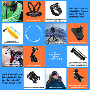 Kit d'accessoires pour caméra d'action HONPNK 65-en-1, sangle, support, perche à selfie, moto, pour <span class=keywords><strong>Go</strong></span> <span class=keywords><strong>Pro</strong></span> <span class=keywords><strong>Hero</strong></span> 13 12 11 10 <span class=keywords><strong>9</strong></span> 8 7 - Product Image 5