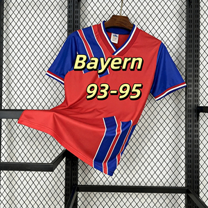 Camiseta Retro del Bayern <span class=keywords><strong>Munich</strong></span> 199395, Versión Tailandesa 1.1, Admite Servicios OEM y Nombres y Números Personalizados - Product Image 1