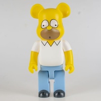 Boneka Beruang Edisi Tinggi 400% 28cm Figur Aksi Bergerak Simpson Bearbricks Dekoratif