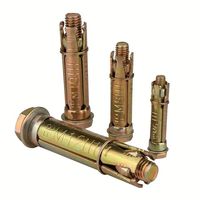 Heavy Duty Yellow Zinc Plated Expansion Rawl Bolts Good Quality Shield Anchor Fix Bolt Concrete Sleeve Fasteners