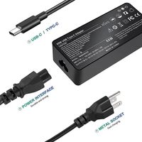 Cargador USB-C PD de 65 W, Adaptador de Corriente de Escritorio para Portátil Chromebook MSI Prestige Summit Modern Claw, Cargador Rápido USB C de 65 W