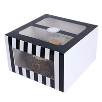 Boîte à gâteau triangulaire légère, de haute qualité, transparente, écologique, élégante, durable, charmante, parfaite pour l'emballage de gâteaux en tranches