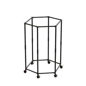 Hexagonal Rotating Floor Standing <b>Clothes</b> <b>Rack</b> With Wheels For Home Use Clothing Organizer Drying <b>Rack</b> - Product Image 3
