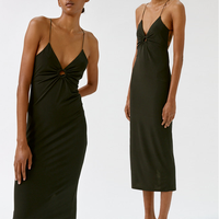 Robe décontractée pour femmes à la mode personnalisée Robes sexy à bandoulière et à lacets dans le dos