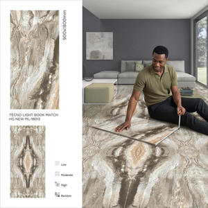 Statuario Soft 900x1800mm Marble Grain Glossy Porcelain Ceramic Slab For Modern Interior Wall And Floor Ceramic <b>Tiles</b> - Product Image 3
