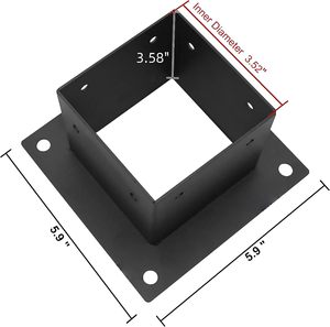 Bàn bài cơ sở gỗ hàng rào bài Bracket cho Pavilion boong lan can pergola - Product Image 2