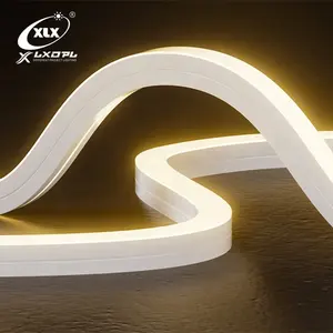 New 3D bending led neon light ip67 white color CCT2700-6000K outside decoration 24 volt led neon rope lighting