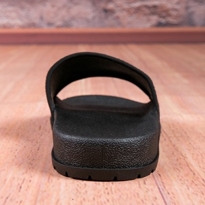 Happyslides 2024 นักออกแบบใหม่รองเท้าแตะสีดํา PU สไลด์ด้านบนรองเท้าผู้ชายรองเท้าแตะคุณภาพสูงสําหรับชาย - Product Image 5