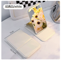 Miroir de Retouche Clair Pliant de Voyage Portable Compact
