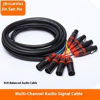 Pour lien multi-core XLR équilibré résolution 4K câble de Signal Audio PVC mâle-femelle 4 voies éclairage de scène Audio multicanal