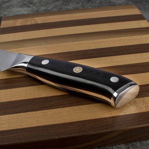 Couteau de cuisine japonais en acier inoxydable VG10, couteau de <span class=keywords><strong>boucher</strong></span> pour dinde et bœuf, manche noir G10, couteau à <span class=keywords><strong>d</strong></span>ésosser et à fileter de 6 pouces - Product Image 3