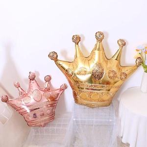 Globos de Helio Gigantes en Forma de Corona, Color Rosa Dorado, <span class=keywords><strong>para</strong></span> Decoración de <span class=keywords><strong>Cumpleaños</strong></span> de Princesas, Venta al Por Mayor - Product Image 5