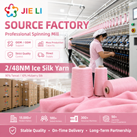 Fil de mélange Soie de Mûrier et Lyocell 2/48, soyeux et frais, brillant, doux et luxueux, pour robes de bureau, lingerie, écharpes, couleur personnalisée, fourniture d'usine