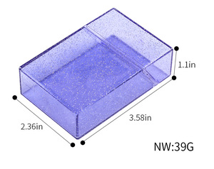 Étui flocon de neige, étanche à l'humidité et à la pression, en plastique brillant transparent, boîte de rangement pour cigarettes pour femmes et hommes - Product Image 4