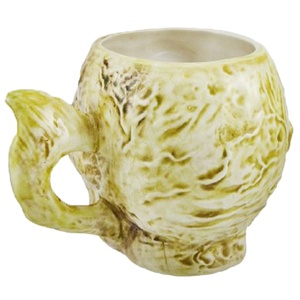 Custom Hand Crafted Halloween Gift Porcelain Drinkware Milk Coffee Tea Cup Ceramic Creepy Human <strong>Skull</strong> Head Zombie <strong>Mug</strong>