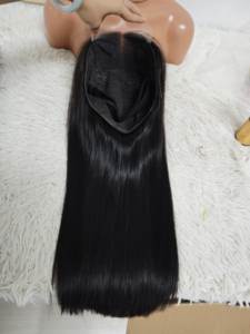 Promoción Letsfly: Peluca de Cabello Humano Virgen Vietnamita 100% con Frente de Encaje sin Pegamento, 5x5 HD, para Pelucas Bob, Cabello Liso, 200% de Densidad - Product Image 6