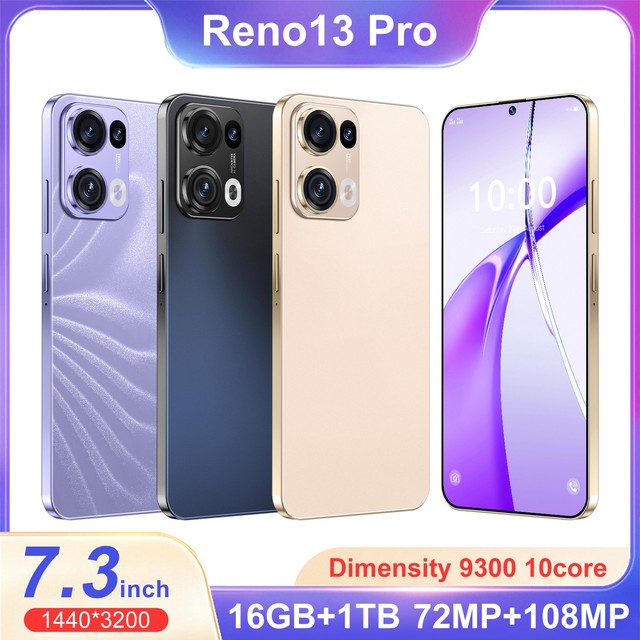 Premium Reno 13Pro Smartphone 2026 5G 16GB 1TB 7.3 Inch 108MP Cam 10 Core Dual SIM Unlocked