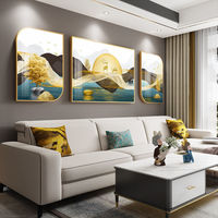 Peinture murale décorative pour salon, nature morte de luxe, peinture en porcelaine et cristal, art mural, tableau de décoration pour la maison