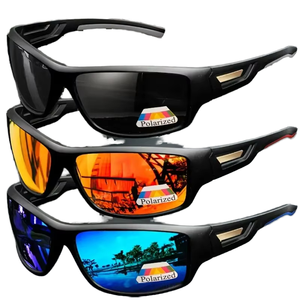 Trendy Wholesale Cycling <strong>Sunglasses</strong> Outdoor Bicycle UV400 Windproof TAC <strong>Sports</strong> <strong>Polarized</strong> Custom Logo Anti UV for Driving Running - Product Image 1