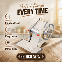 Machine à étaler la pâte en acier pour usage domestique, écologique, avec engrenage de 2 mm pour composants de vente au détail