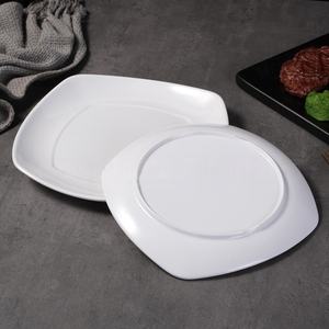 Plato Cuadrado Moderno Personalizable de Melamina para Cena, 7.5/8.5/9.5/10.5 Pulgadas, <span class=keywords><strong>Vajilla</strong></span> Sostenible de Plástico para Restaurantes de Comida Rápida - Product Image 3