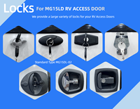 Porte de compartiment RV à angle droit sur mesure 1200*700 mm avec serrure