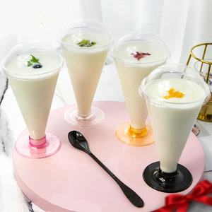 สั่งซื้อ 100 ชุด ถ้วยพลาสติกแบบใช้แล้วทิ้ง ขนาด 170 มล. 6 ออนซ์ สำหรับมูส ไอศกรีม พุดดิ้ง เยลลี่ พร้อมฝาปิด - Product Image 3