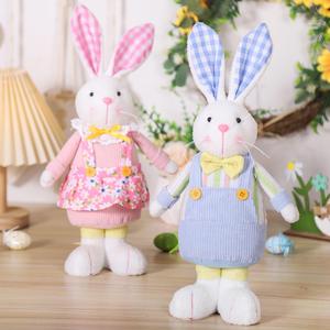 2024 superventas Peluches Juguetes De Animales personalizados lindo Kawaii pareja conejo puntada juguetes de animales de peluche para niñas niños Peluches - Product Image 4