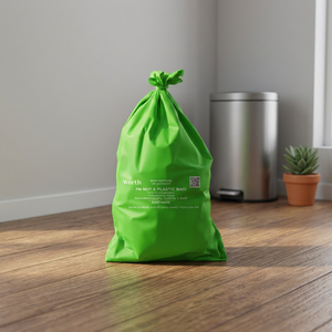 UKHI PBAT PLA Biodegradable <b>Compostable</b> 100 Microns Flexo Printing Garbage <b>Bag</b> Highly Disposable Recyclable Customizable High - Product Image 2